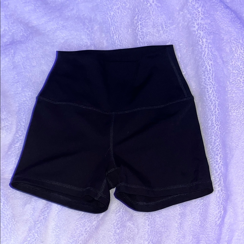 Hollister (Gilly Hicks) Black Bike Shorts High-Waisted Active Butter Wear